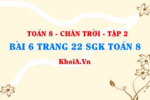 Bài 6 trang 22 Toán 8 Chân trời sáng tạo Tập 2